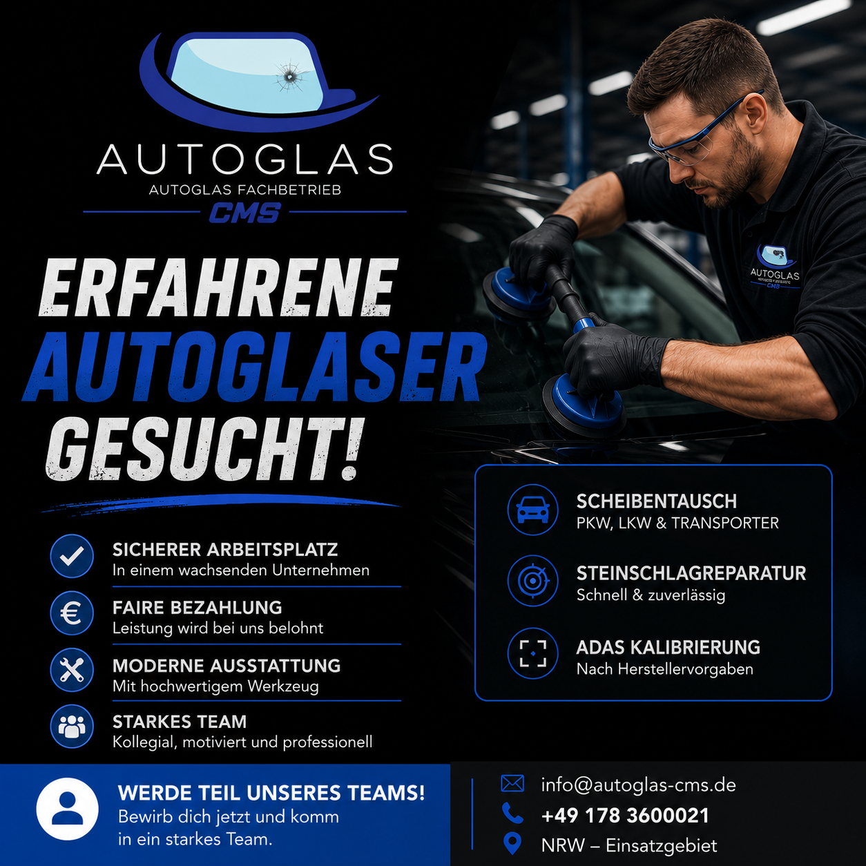 Karriere bei Autoglas CMS